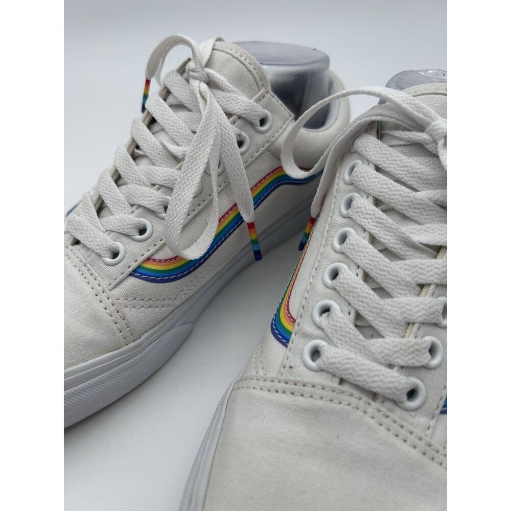 Vans Old Skool Skate Shoes Rainbow Pride Mens 7 Womens 8.5 Comfort Sneakers - Picture 3 of 8